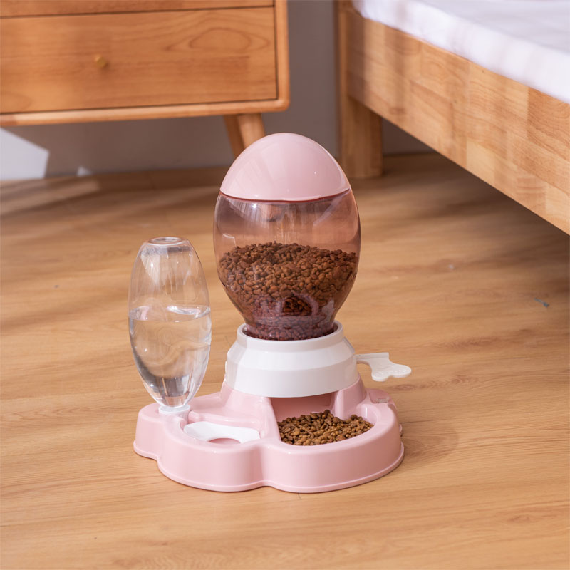 7 STY kattenbak voor hondenvoer, automatische voerbakken, 2 liter, voer voor honden, drinkfontein, 600 ml, waterer, kitten, slow feeder, puppy